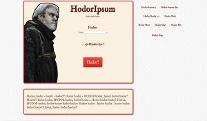 Hodor Ipsum